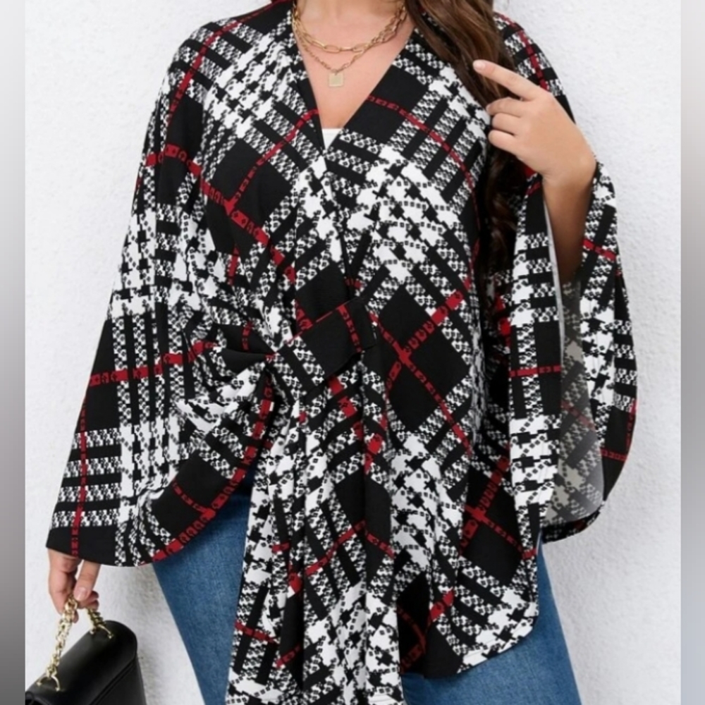 Plaid shawl